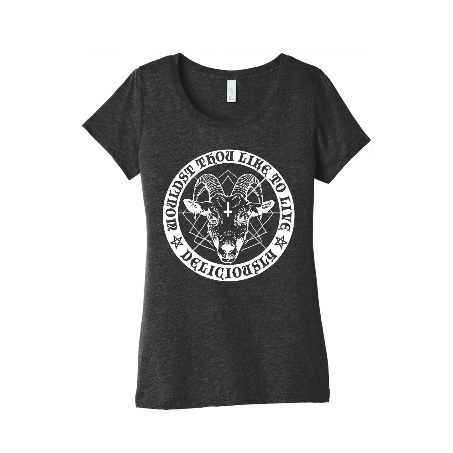 Black Philip: Wouldst Thou Like To Live Deliciously Women's Triblend Tee