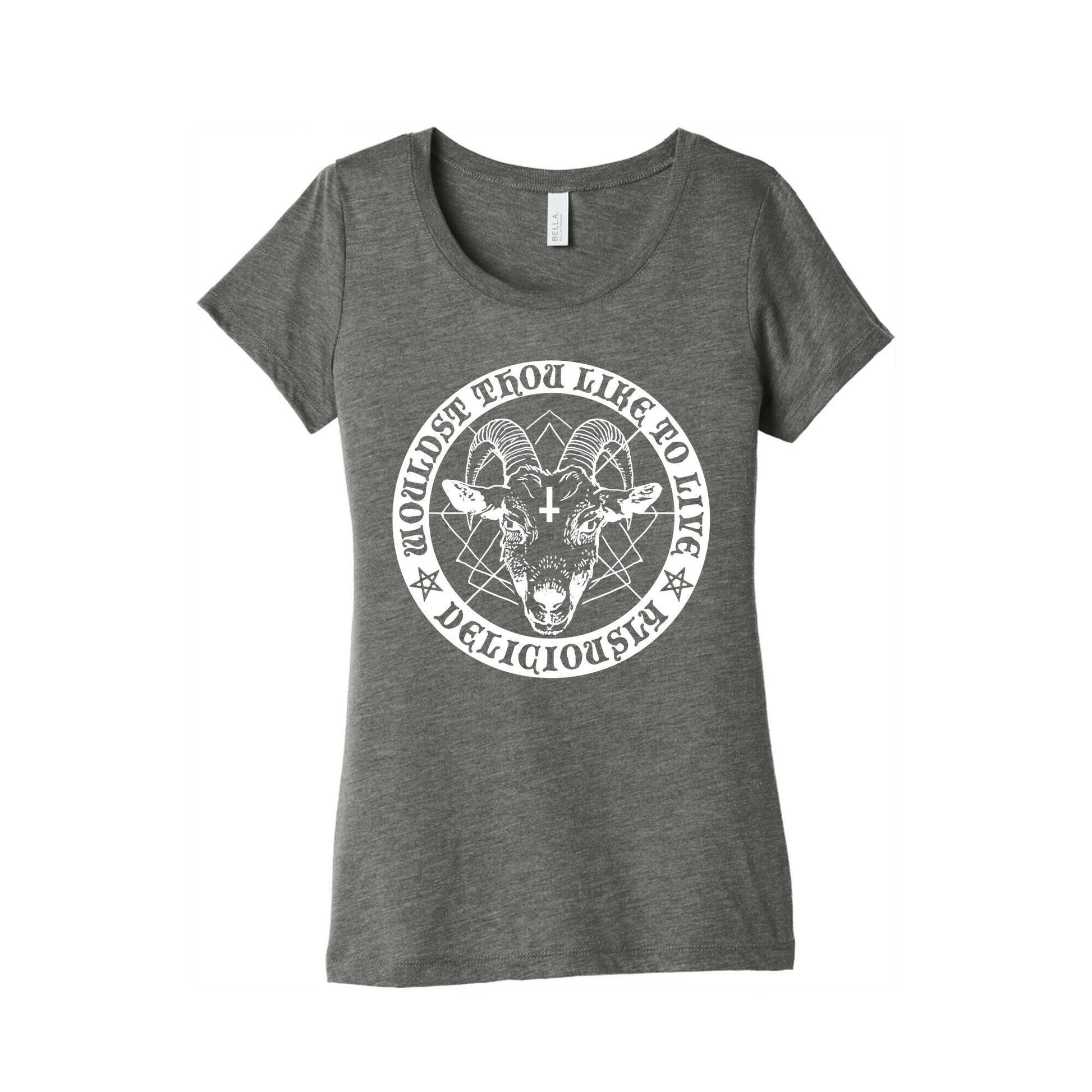 Black Philip: Wouldst Thou Like To Live Deliciously Women's Triblend Tee