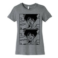Anime Guy Eating a Leaf Women's Cotton Tee