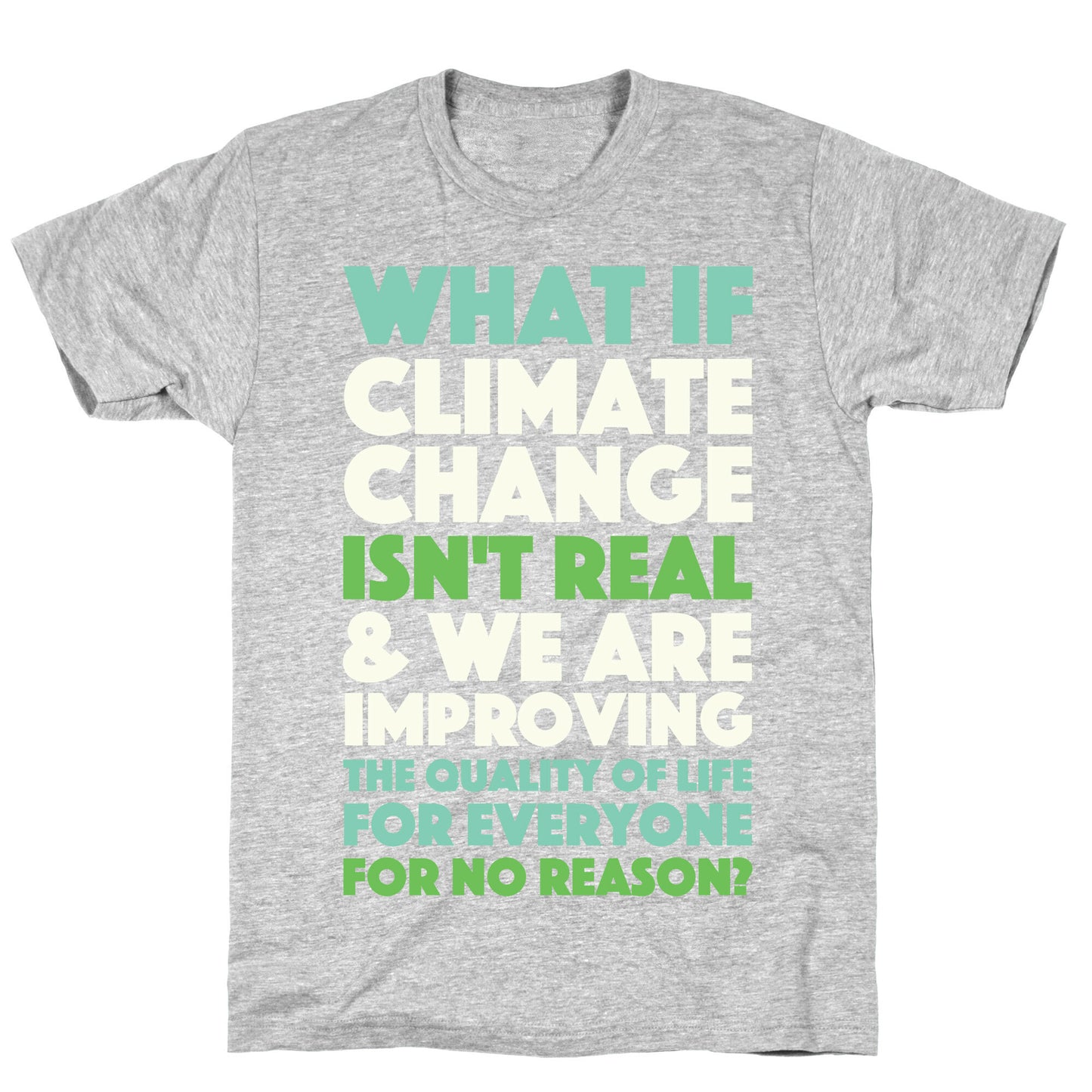 What If Climate Change Isn't Real T-Shirt