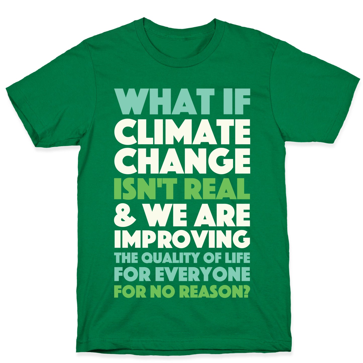 What If Climate Change Isn't Real T-Shirt