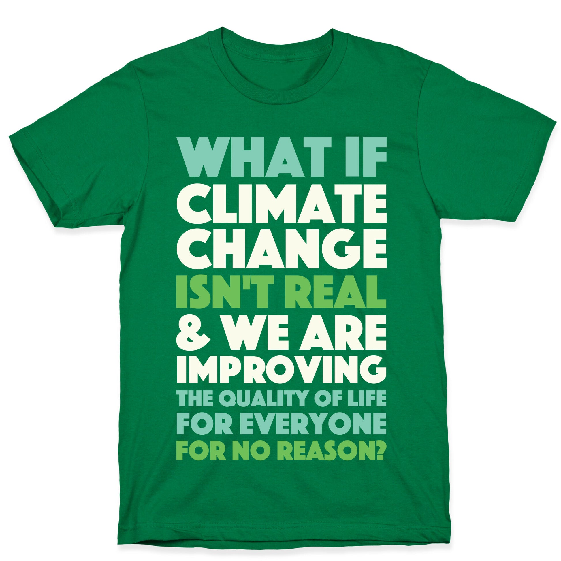 What If Climate Change Isn't Real T-Shirt