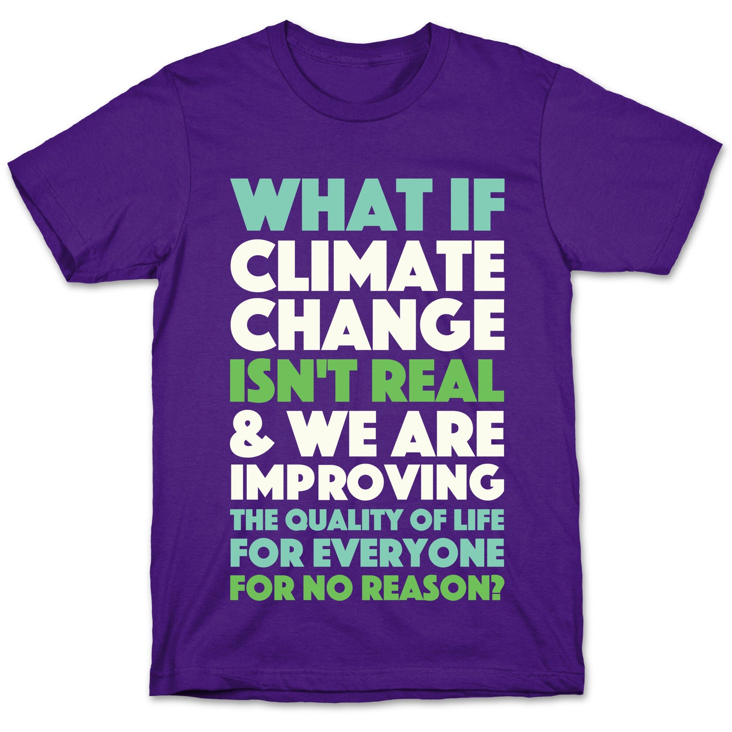 What If Climate Change Isn't Real T-Shirt