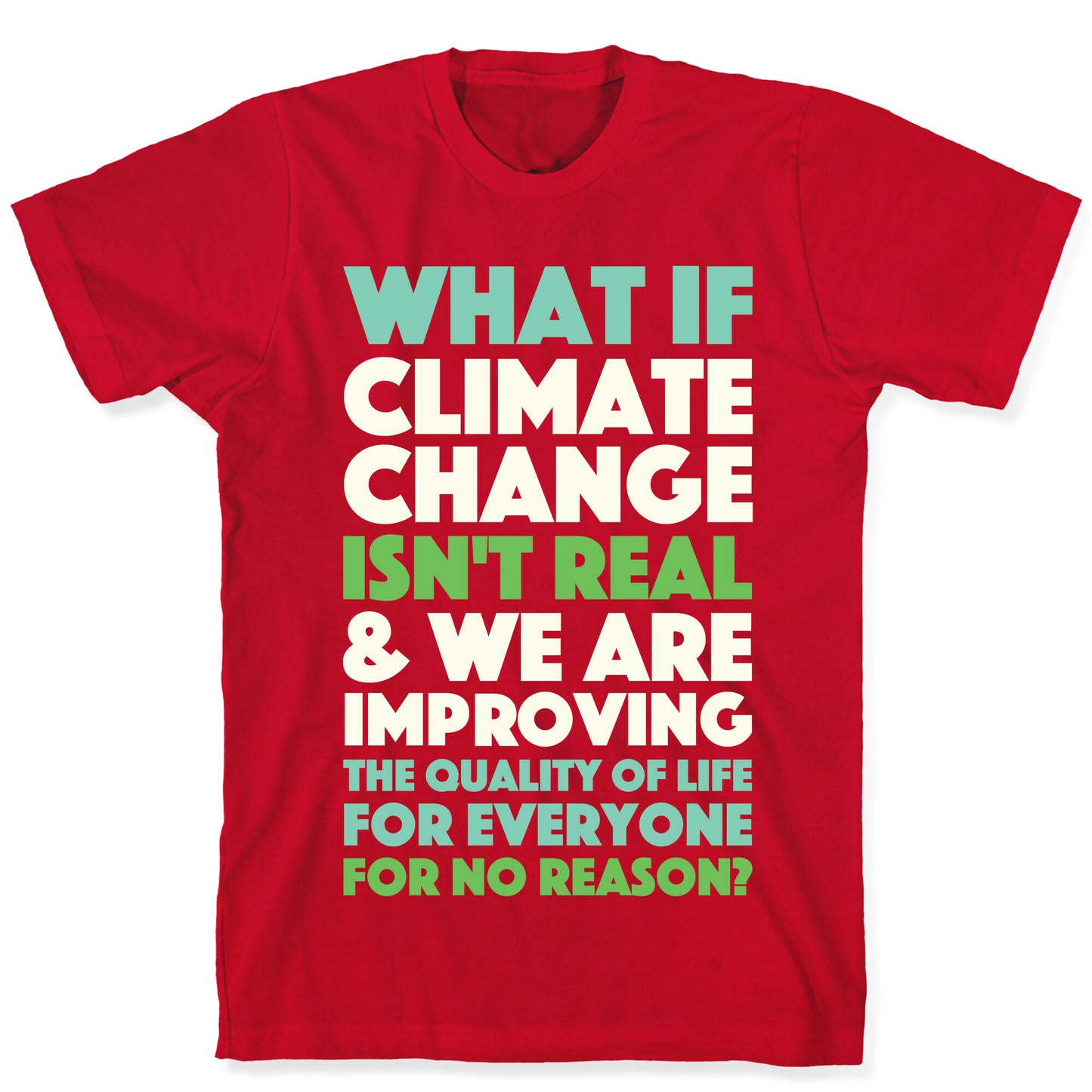 What If Climate Change Isn't Real T-Shirt
