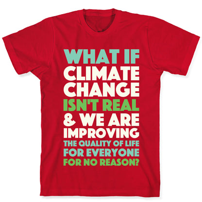 What If Climate Change Isn't Real T-Shirt