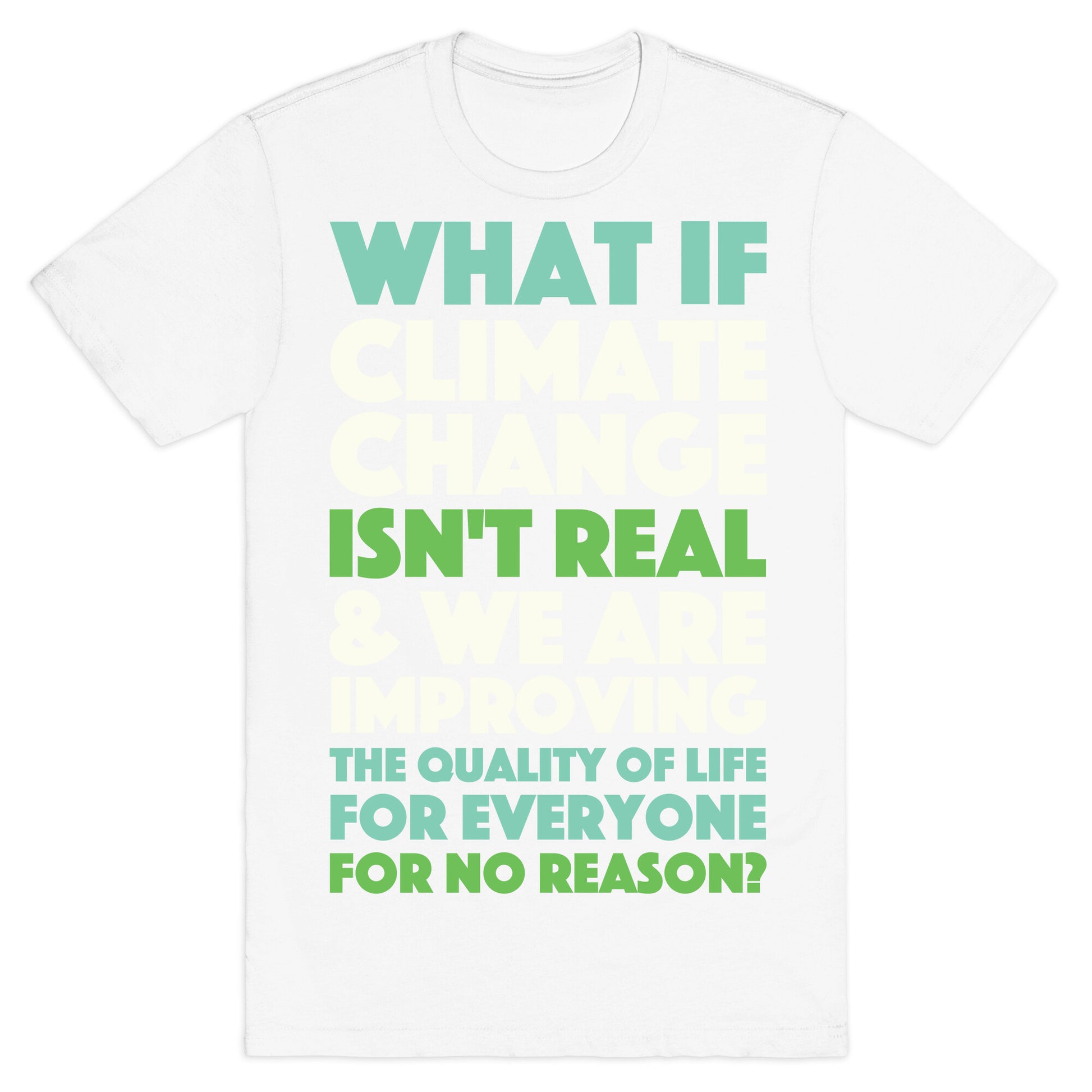 What If Climate Change Isn't Real T-Shirt