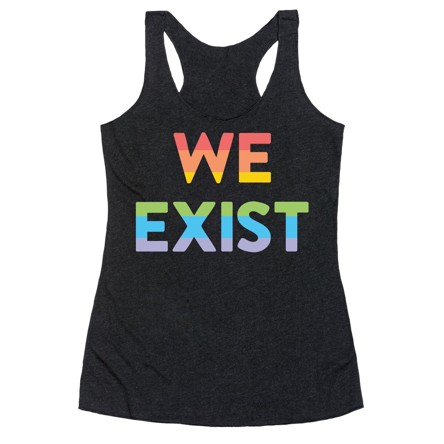 We Exist Queer Racerback Tank