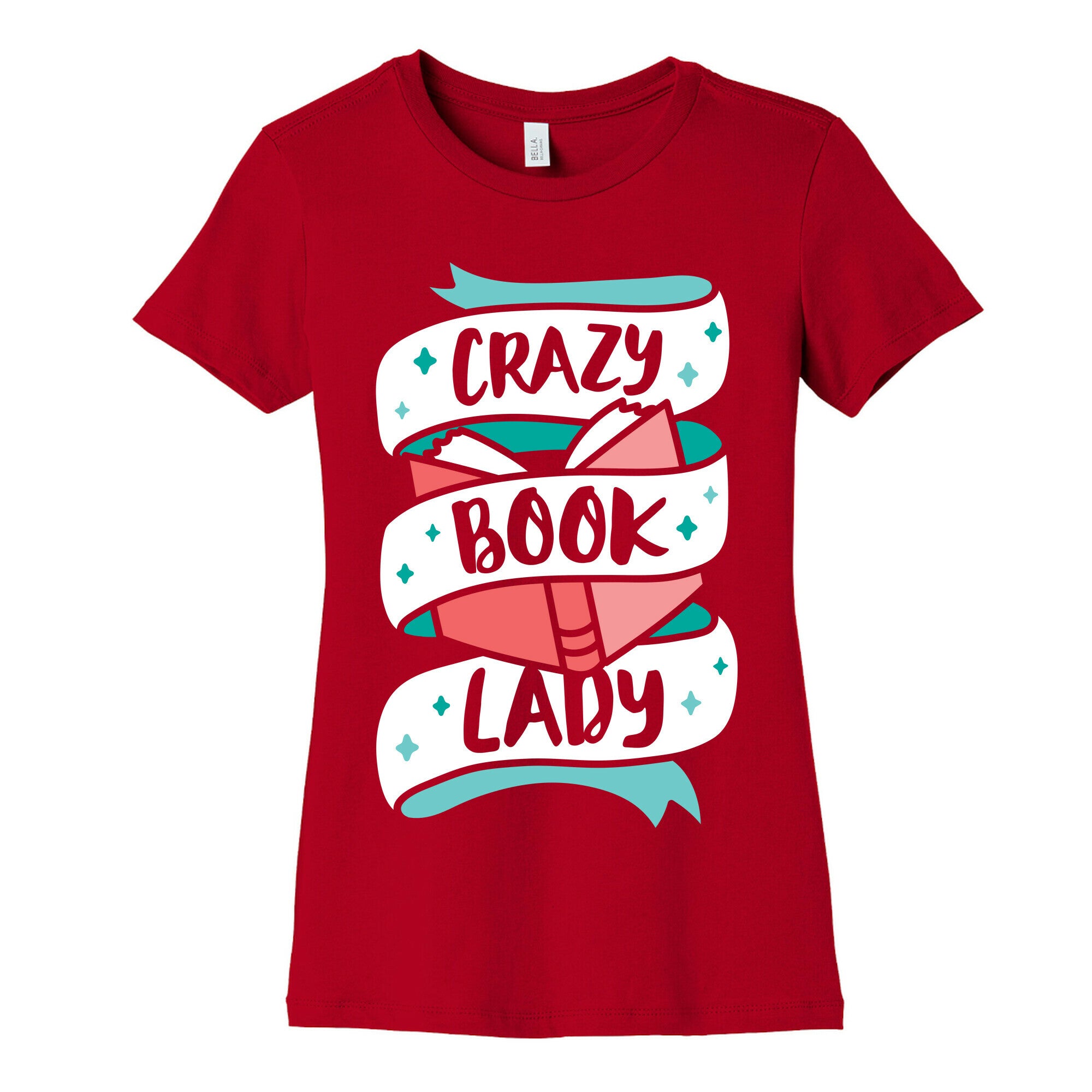 Crazy Book Lady Women's Cotton Tee
