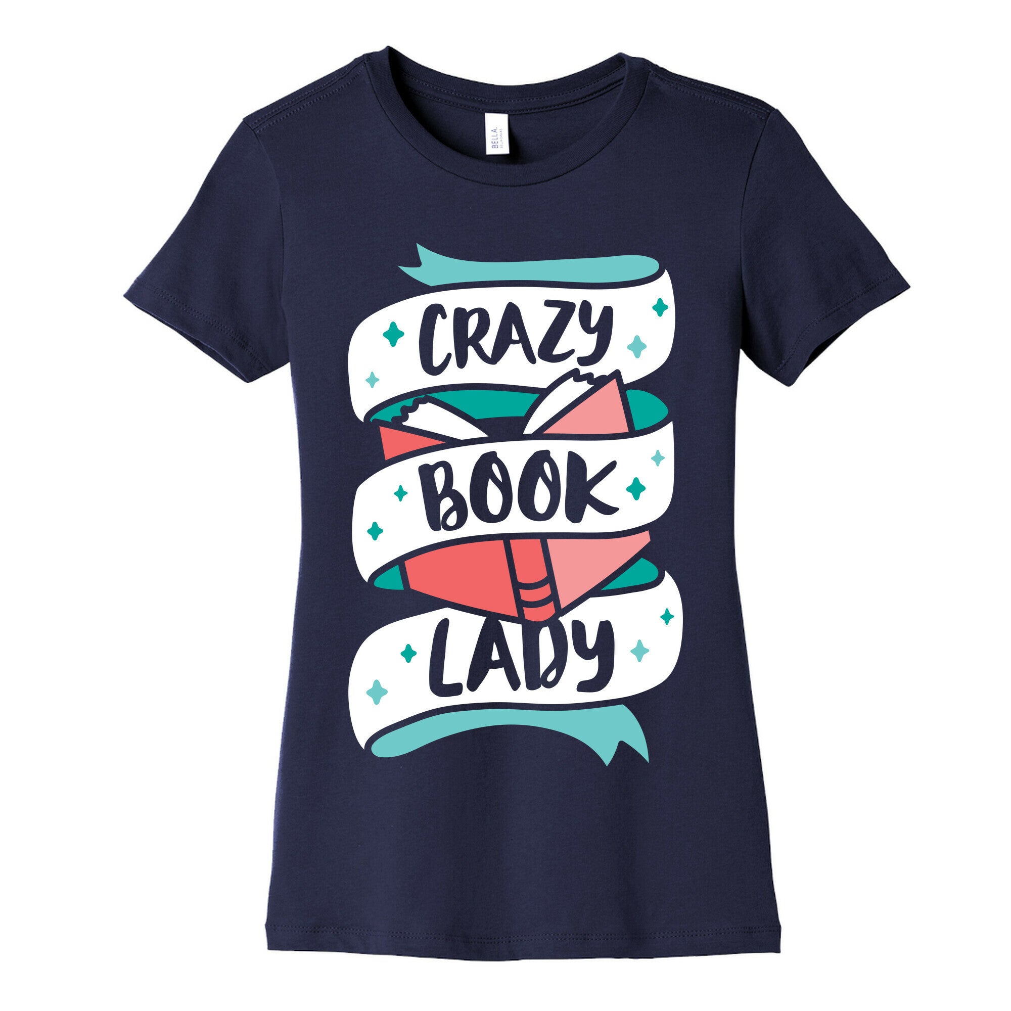 Crazy Book Lady Women's Cotton Tee