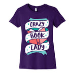 Crazy Book Lady Women's Cotton Tee