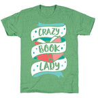 Crazy Book Lady Unisex Triblend Tee