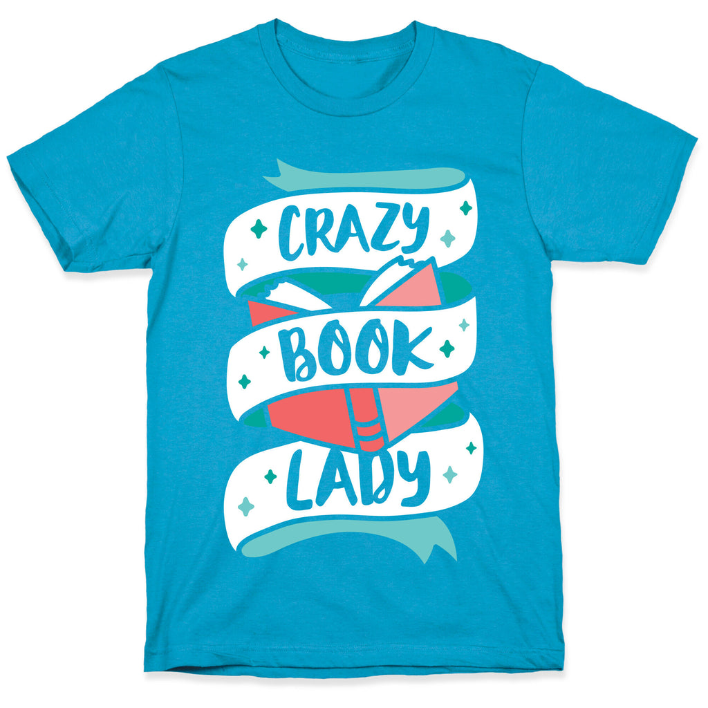 Crazy Book Lady Unisex Triblend Tee