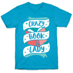 Crazy Book Lady Unisex Triblend Tee