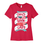 Crazy Book Lady Women's Cotton Tee