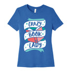 Crazy Book Lady Women's Cotton Tee