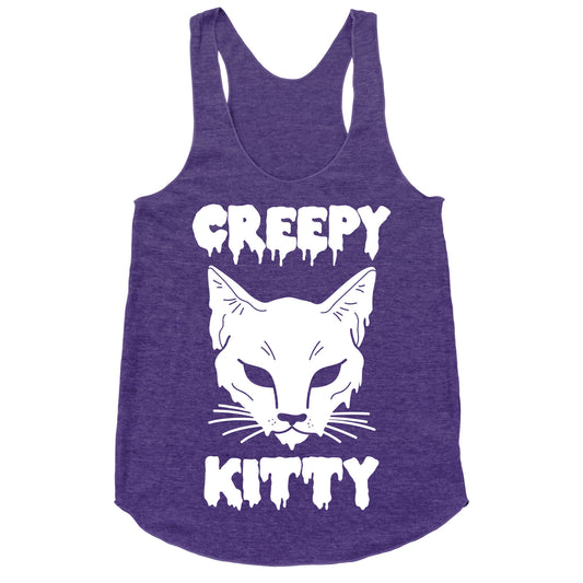 Creepy Kitty Racerback Tank