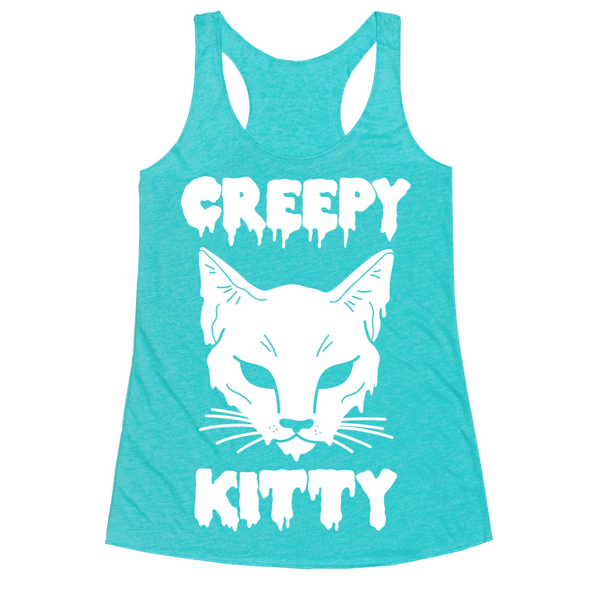 Creepy Kitty Racerback Tank