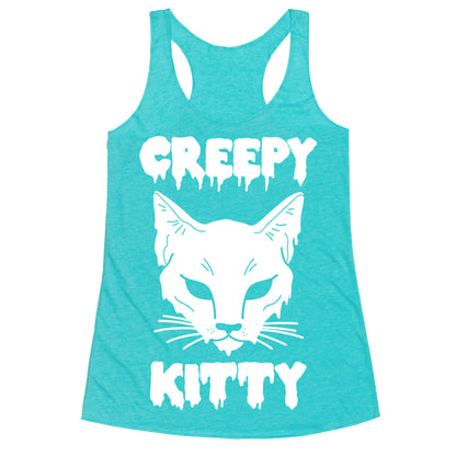 Creepy Kitty Racerback Tank