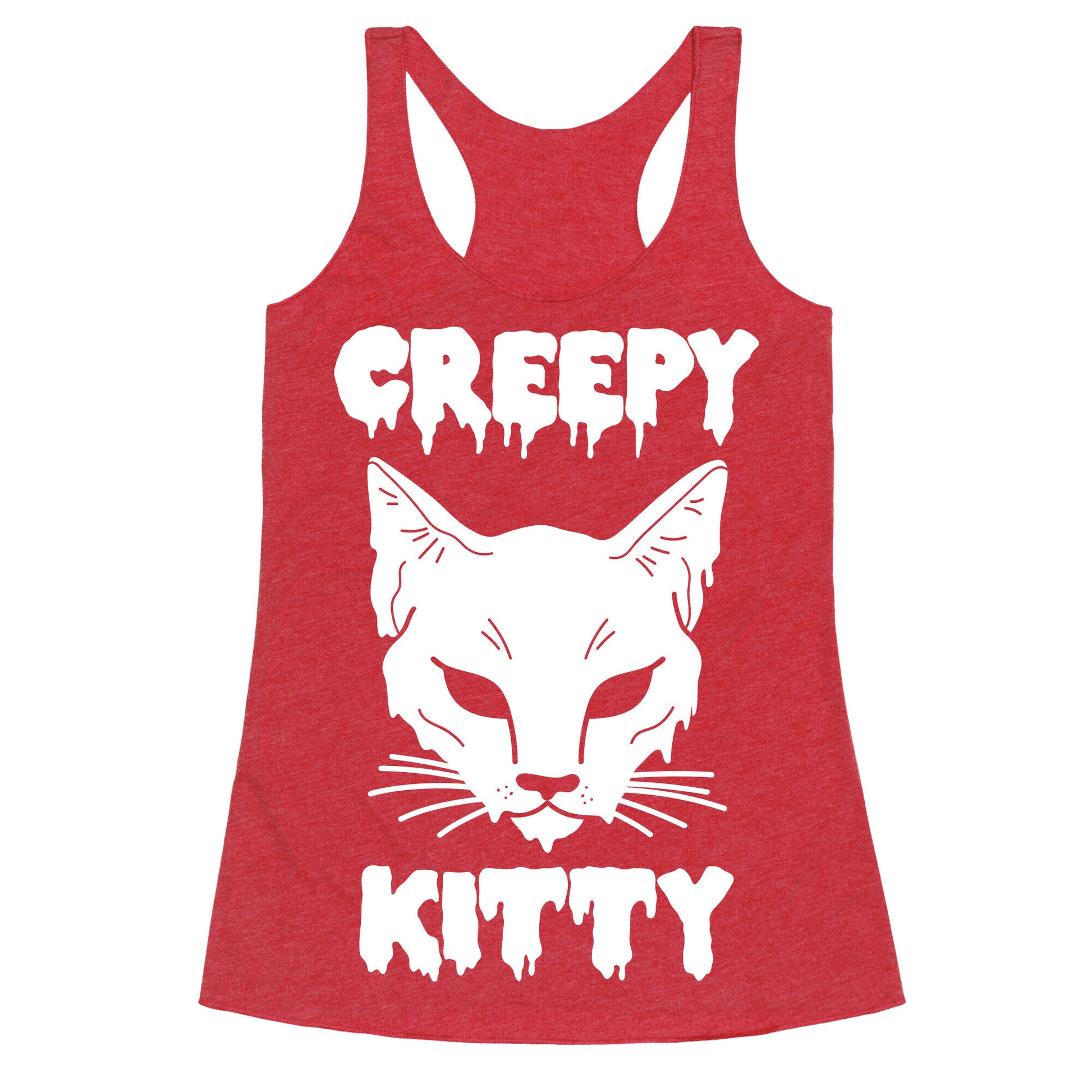 Creepy Kitty Racerback Tank