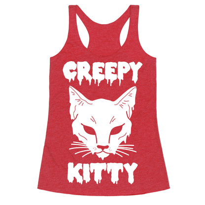 Creepy Kitty Racerback Tank