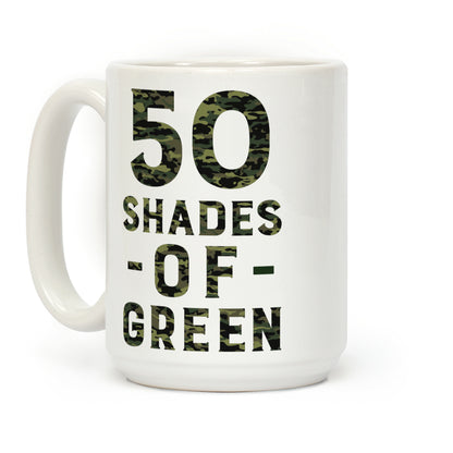 50 Shades of Green Coffee Mug