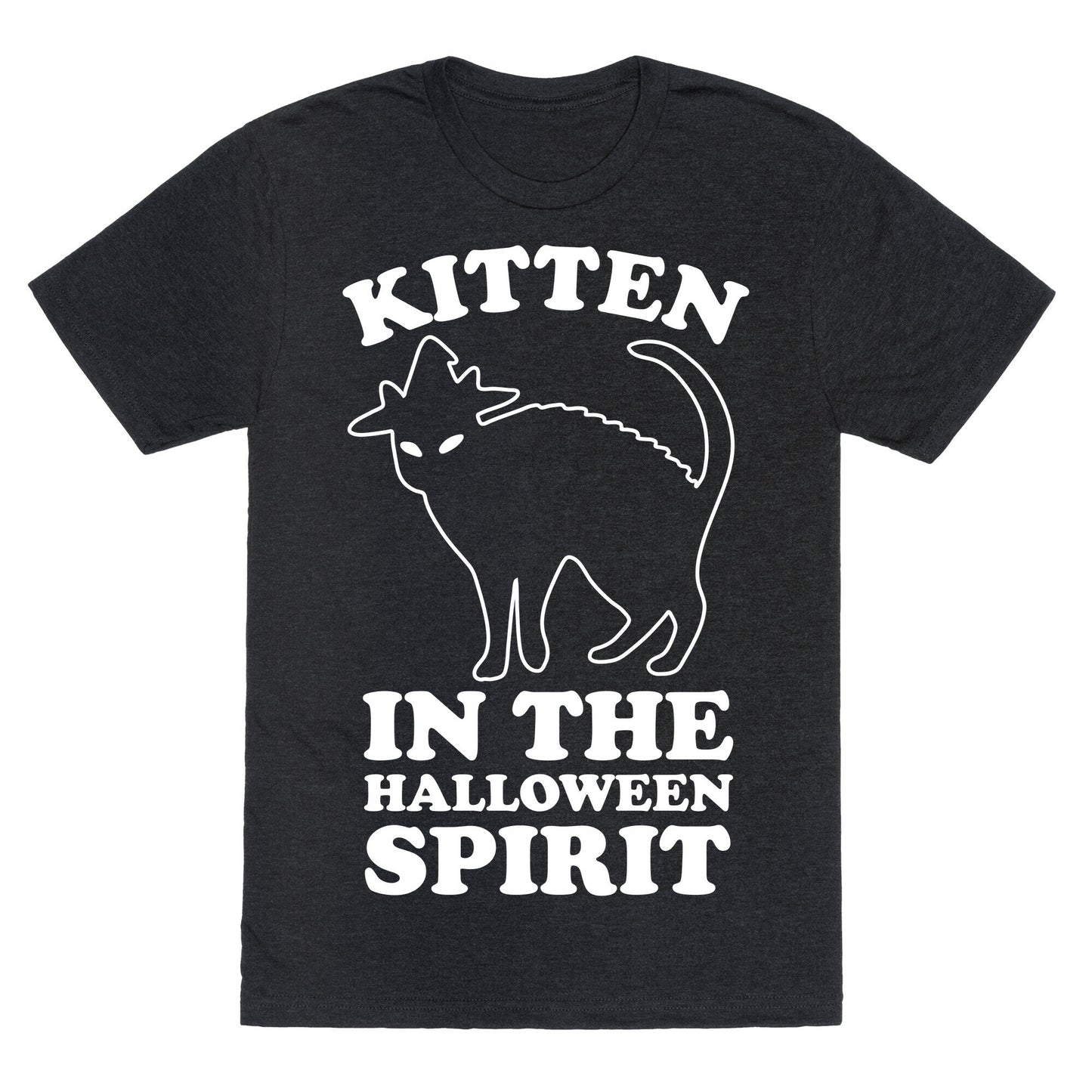 Kitten In The Halloween Spirit Unisex Triblend Tee