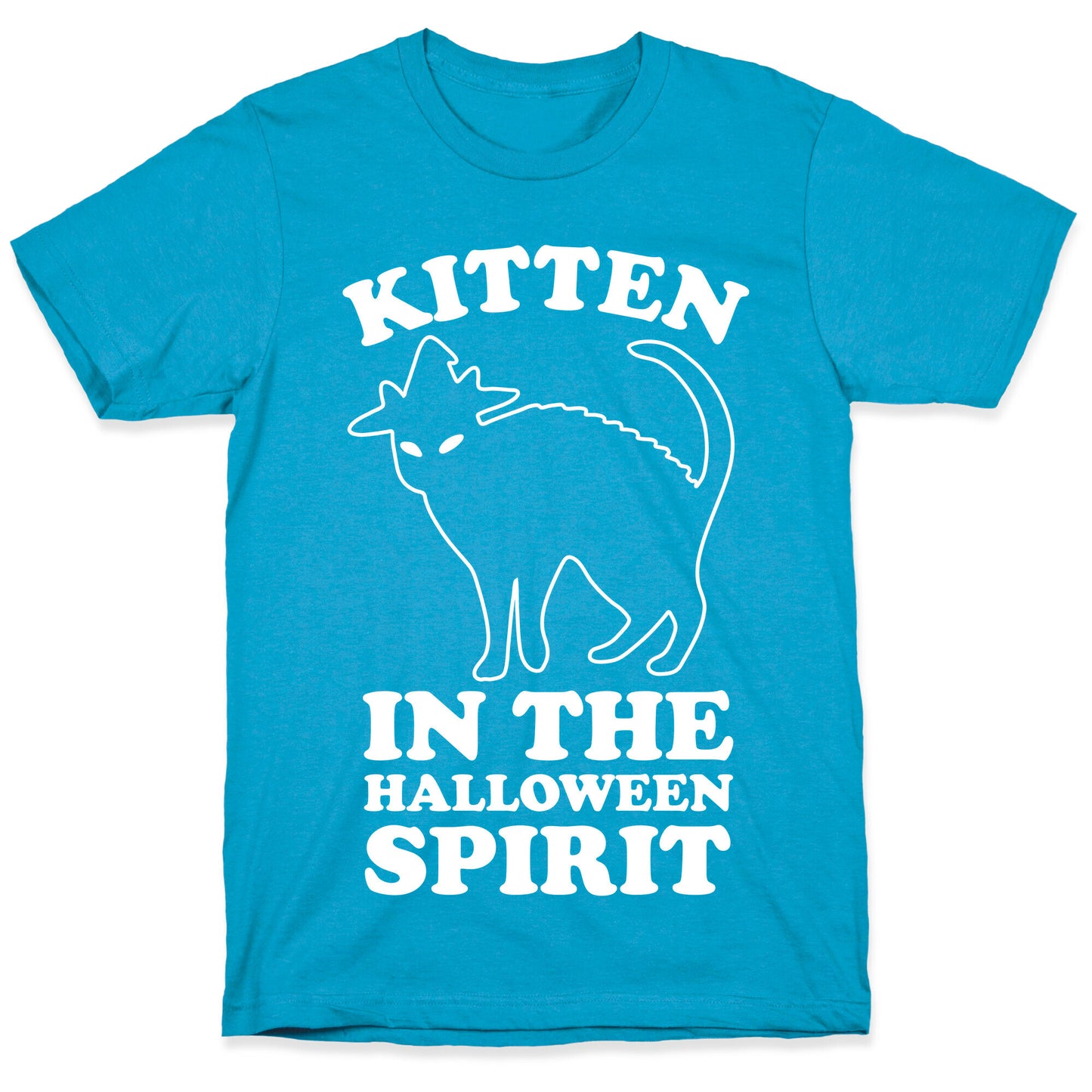 Kitten In The Halloween Spirit Unisex Triblend Tee
