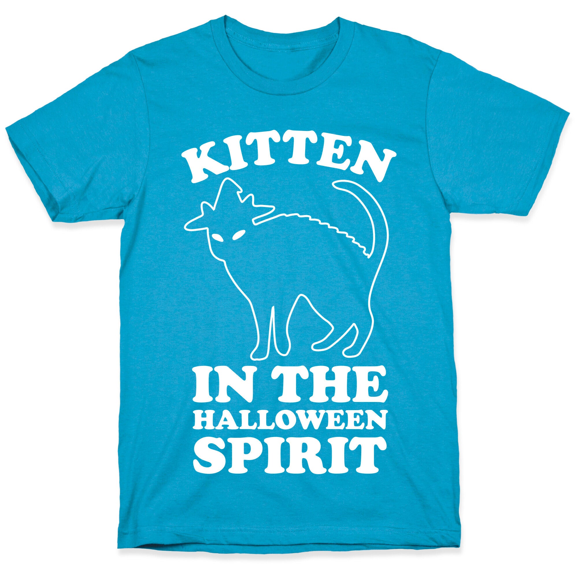 Kitten In The Halloween Spirit Unisex Triblend Tee