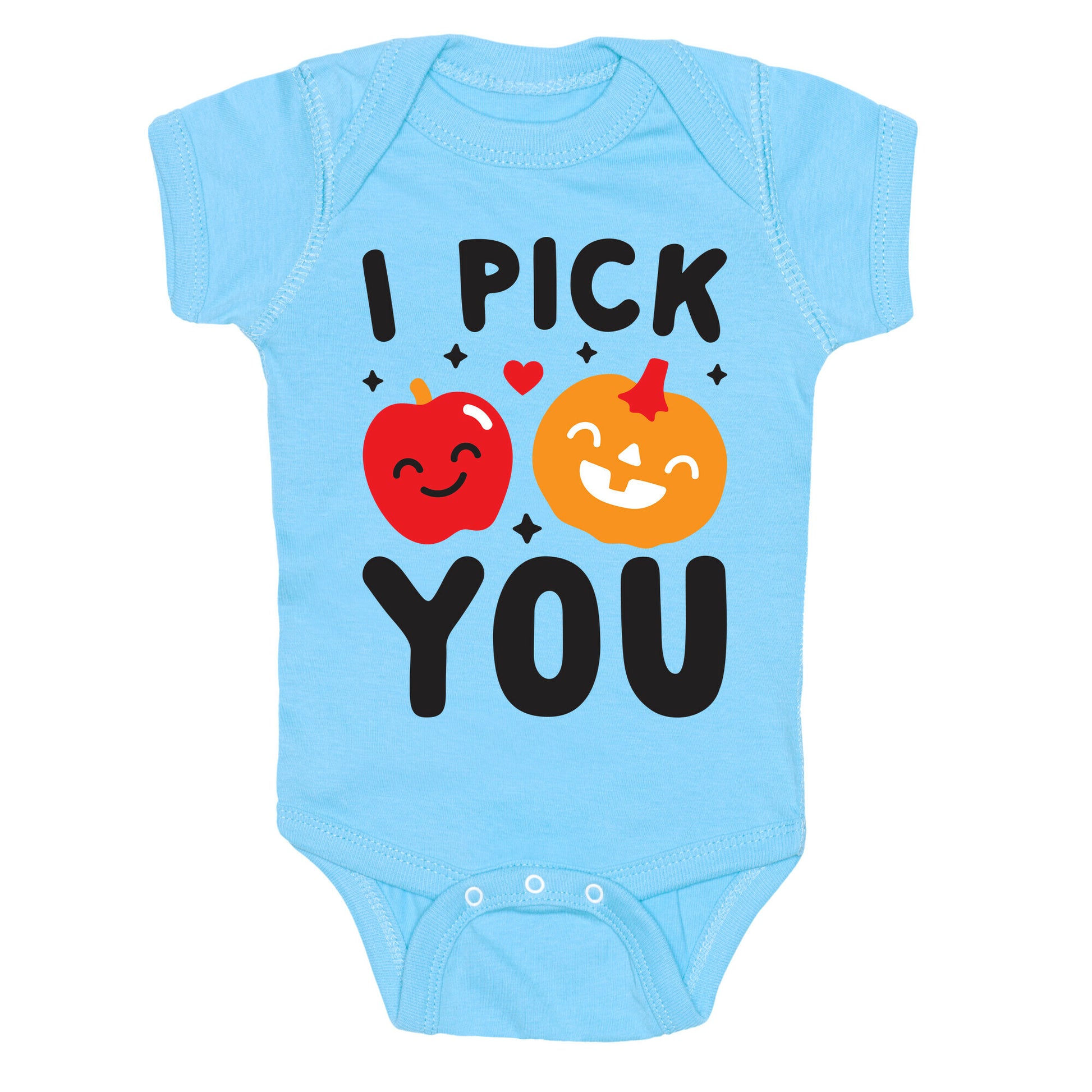 I Pick You Apple & Pumpkin Baby One Piece