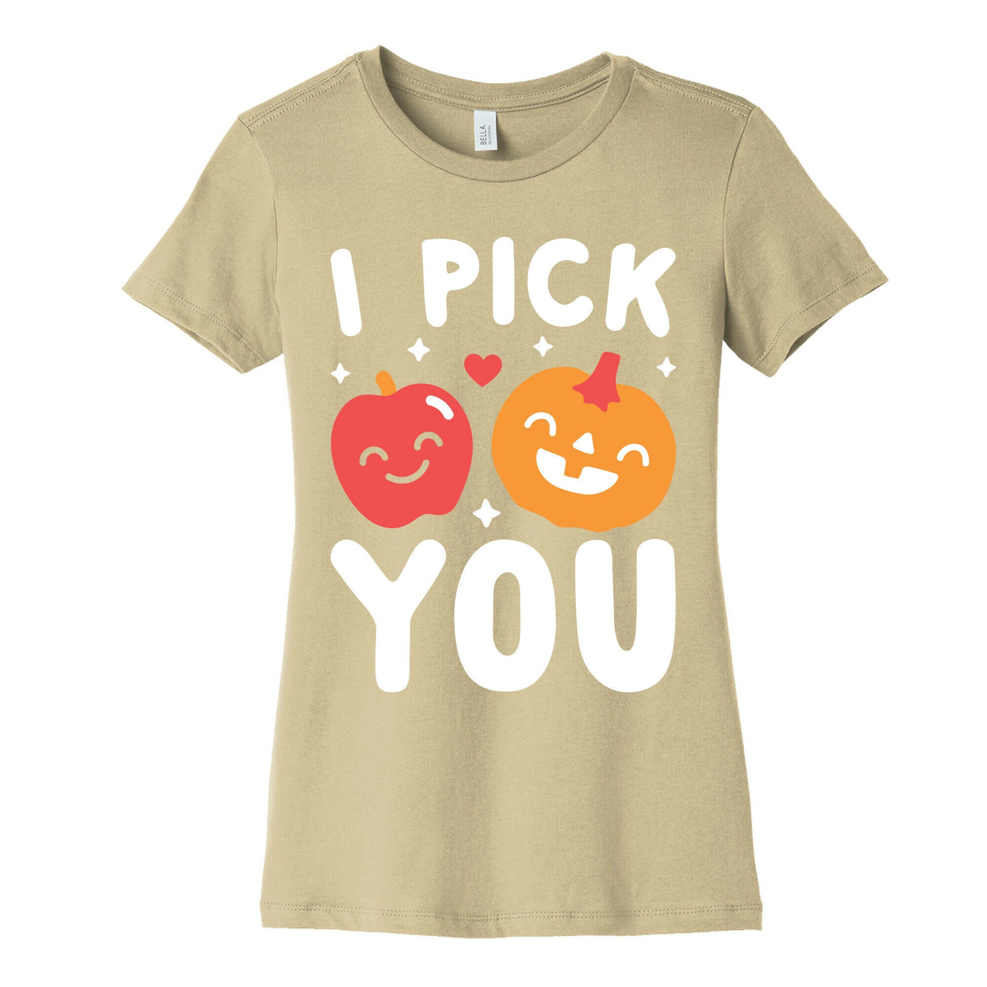 I Pick You Apple & Pumpkin Women's Cotton Tee