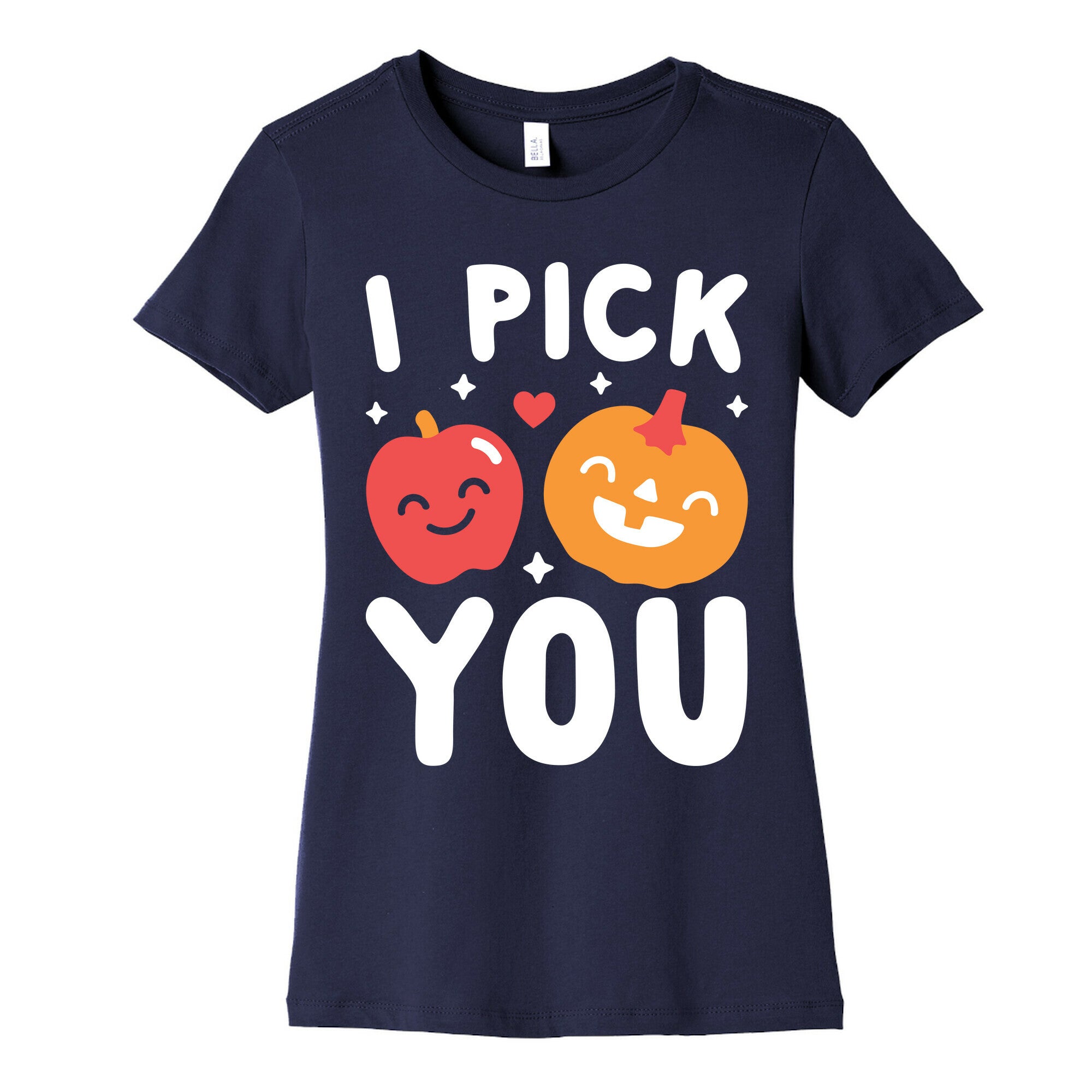 I Pick You Apple & Pumpkin Women's Cotton Tee