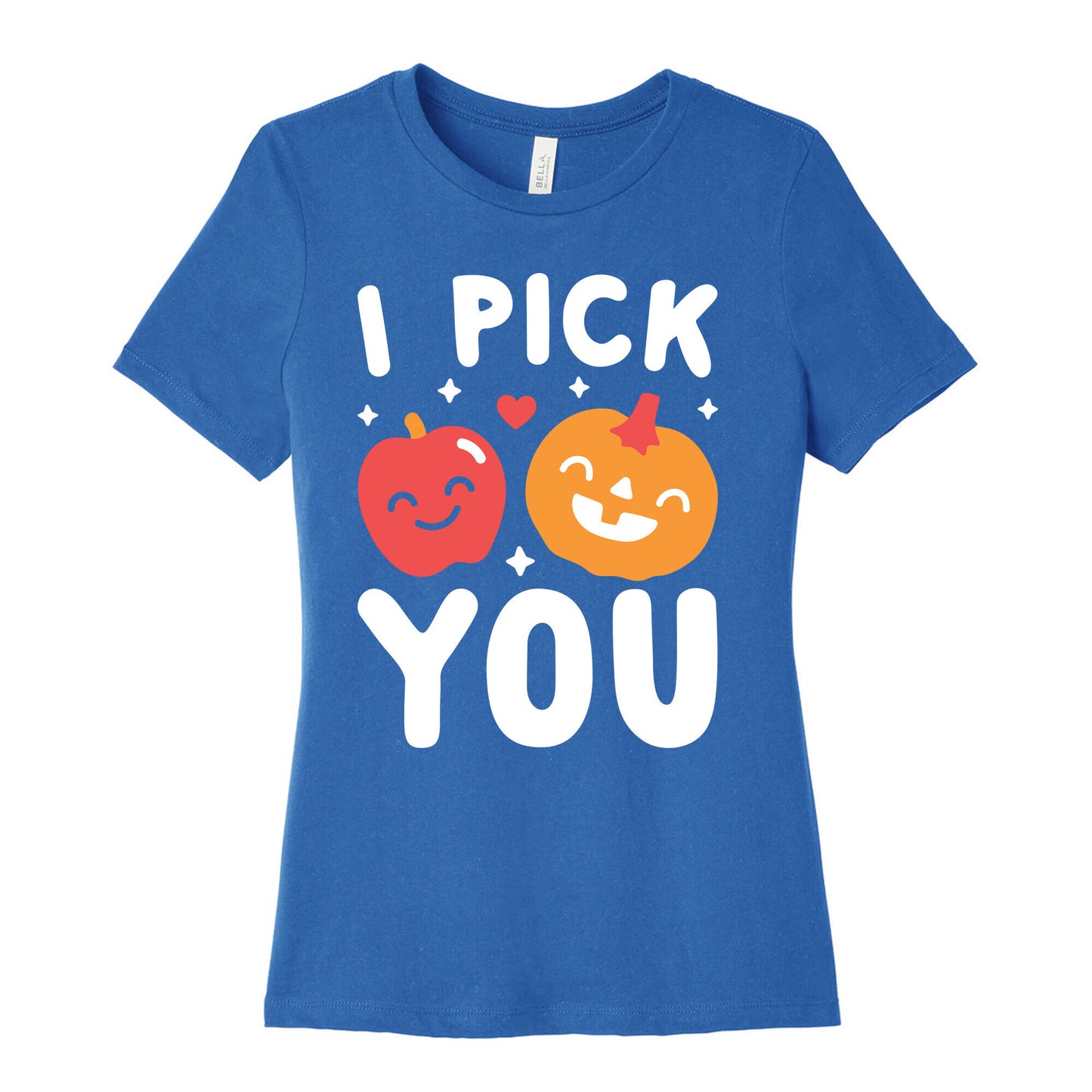 I Pick You Apple & Pumpkin Women's Cotton Tee