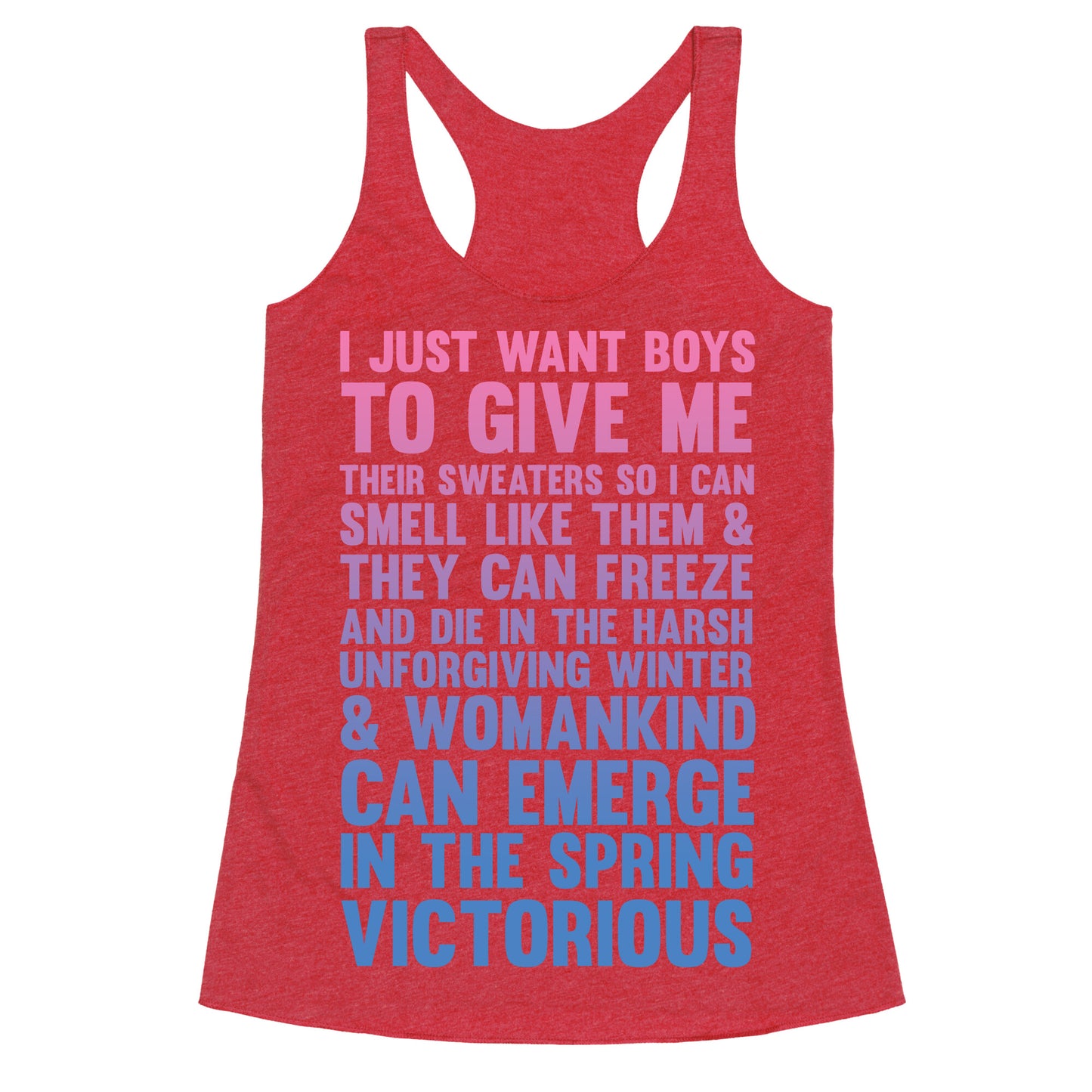 Boy Sweaters Racerback Tank