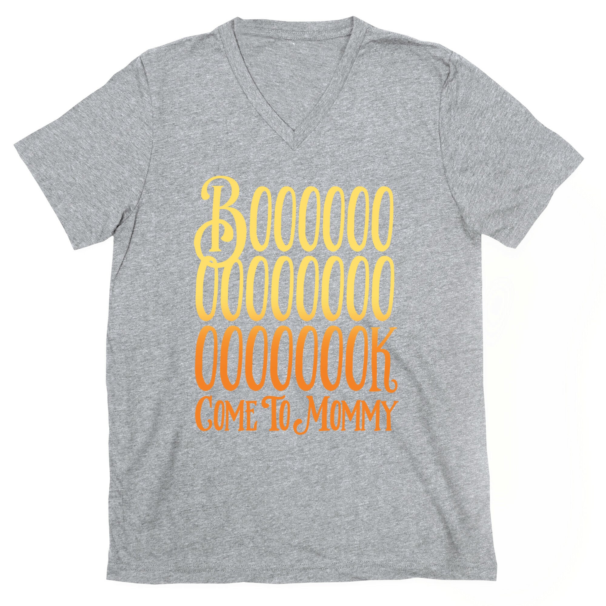 Book Come To Mommy Parody White Print V-Neck