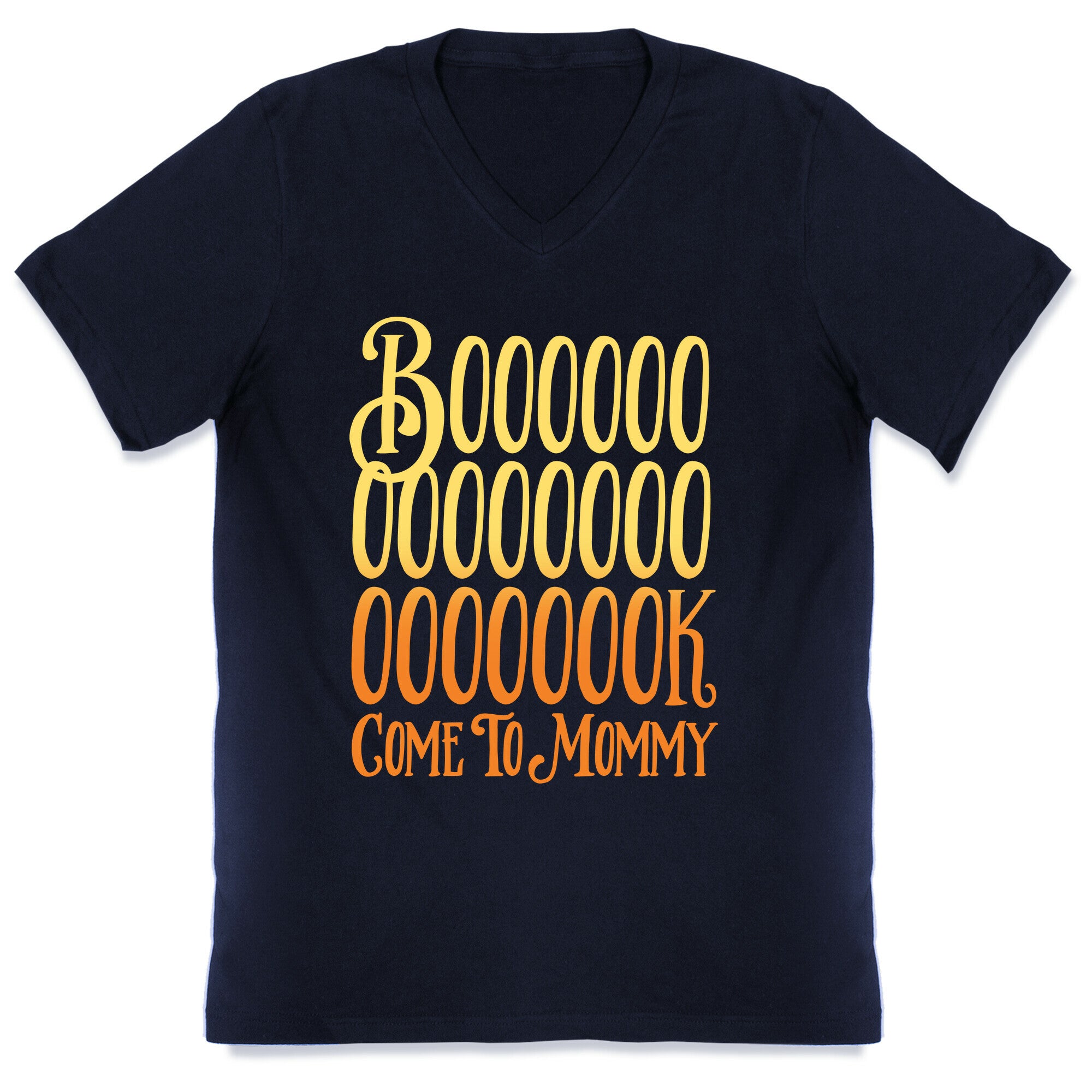 Book Come To Mommy Parody White Print V-Neck