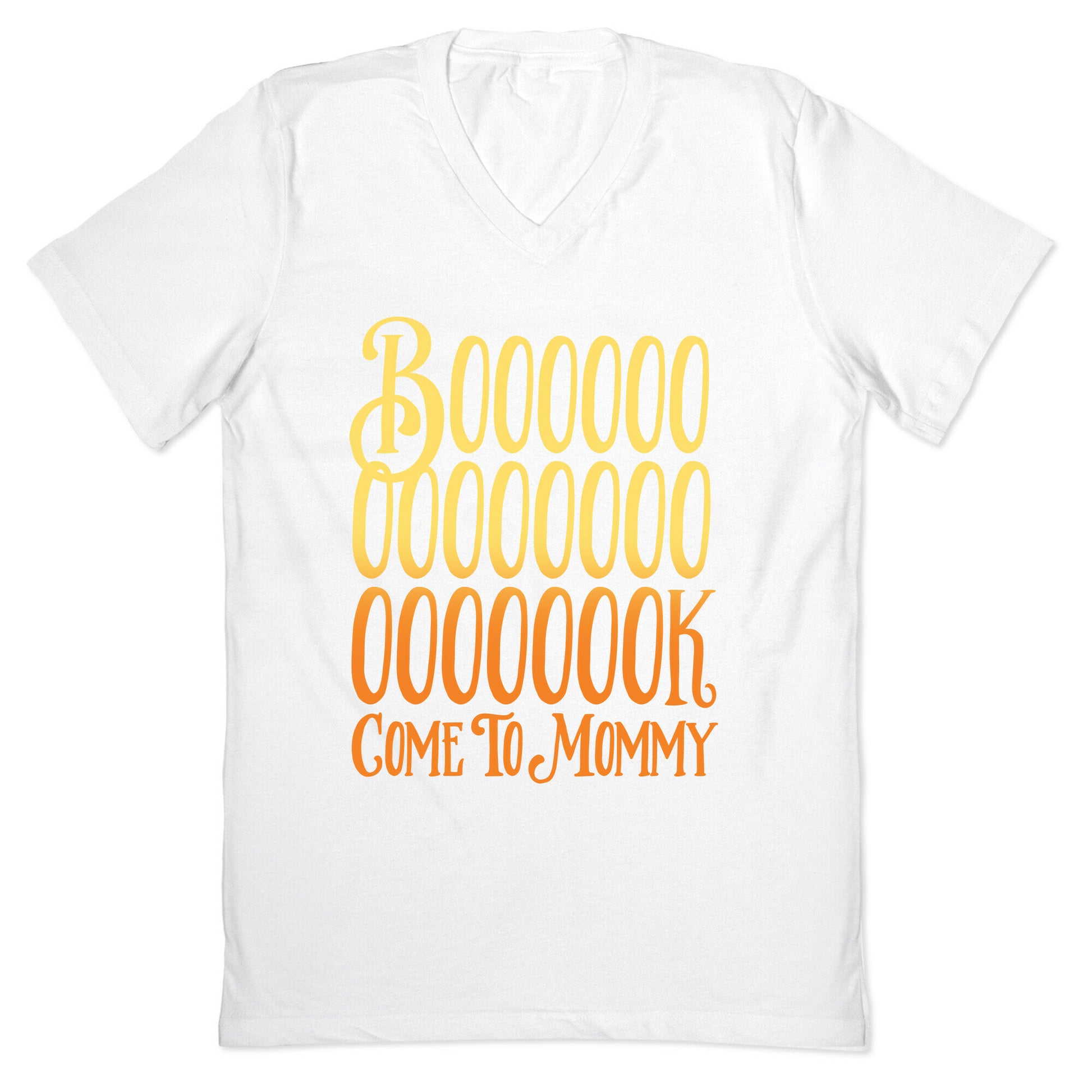Book Come To Mommy Parody White Print V-Neck