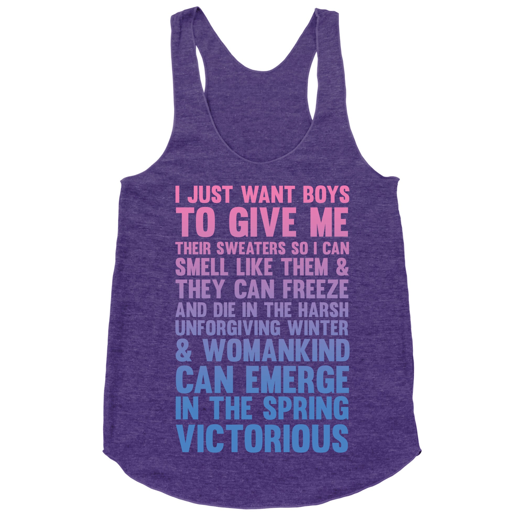 Boy Sweaters Racerback Tank