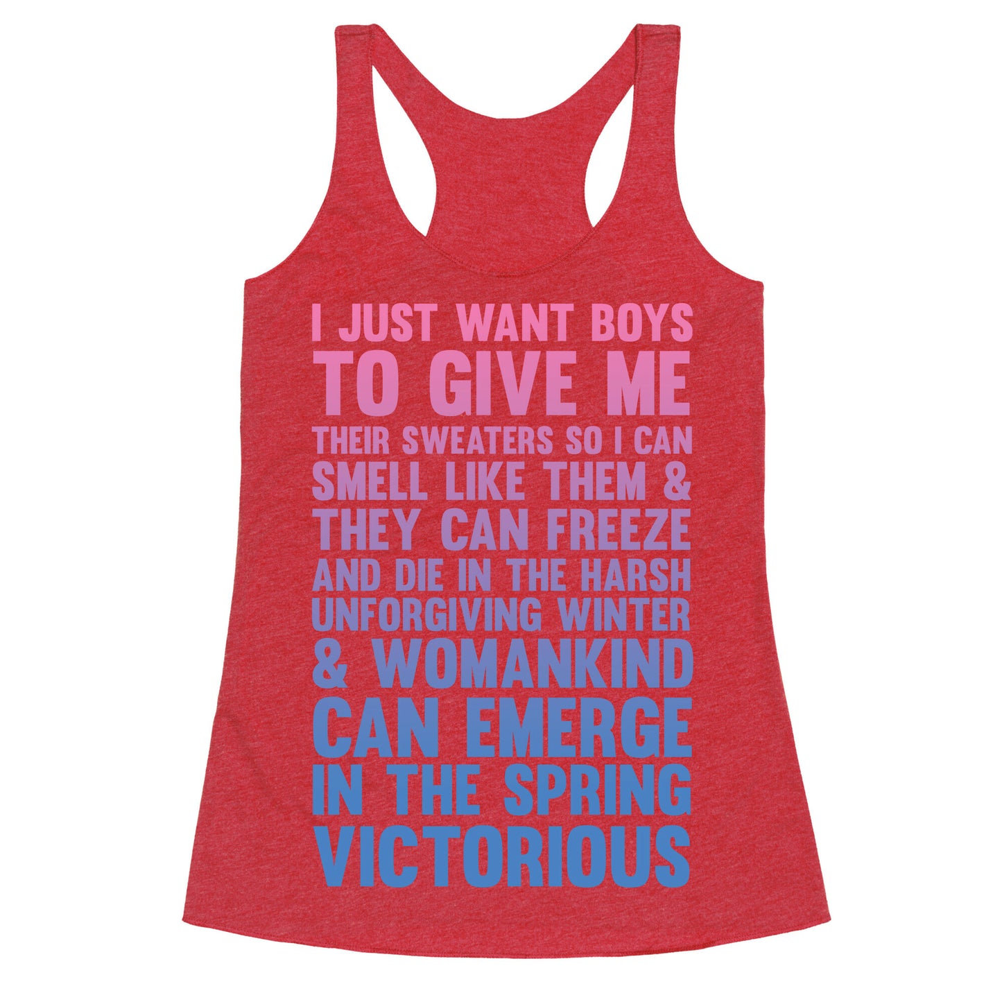 Boy Sweaters Racerback Tank