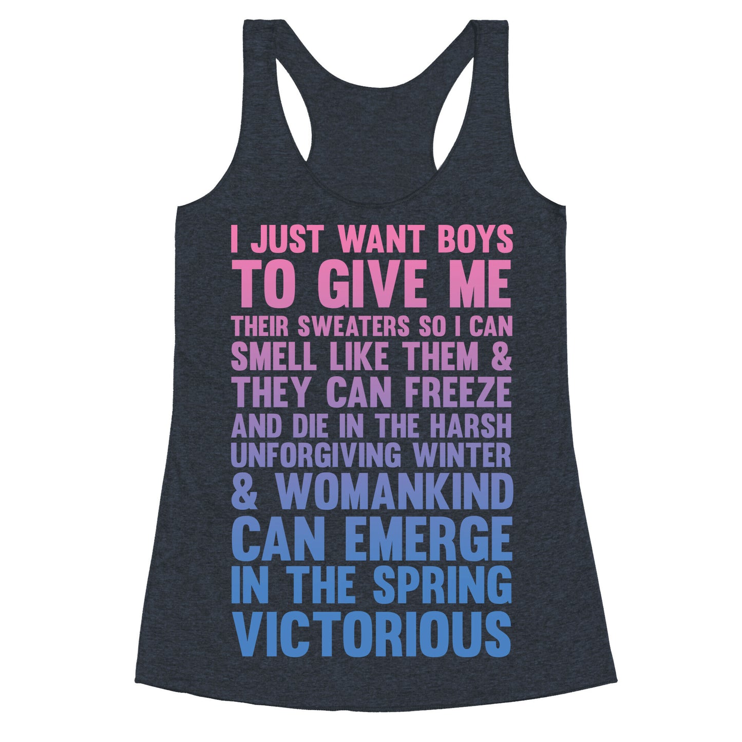 Boy Sweaters Racerback Tank