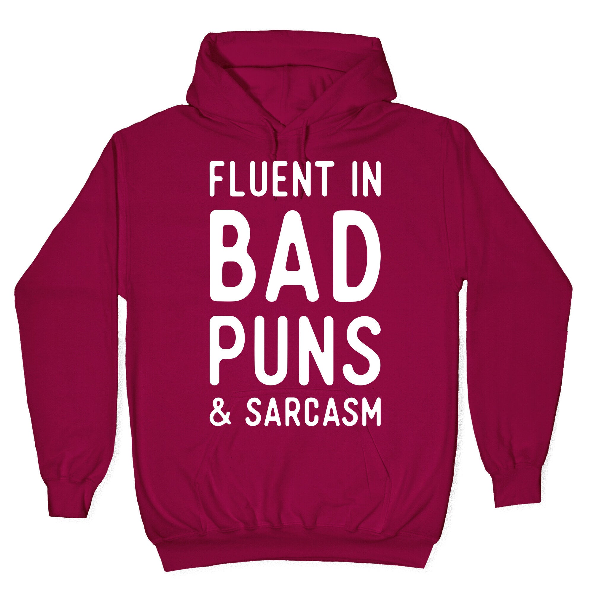Fluent in Bad Puns and Sarcasm Hoodie