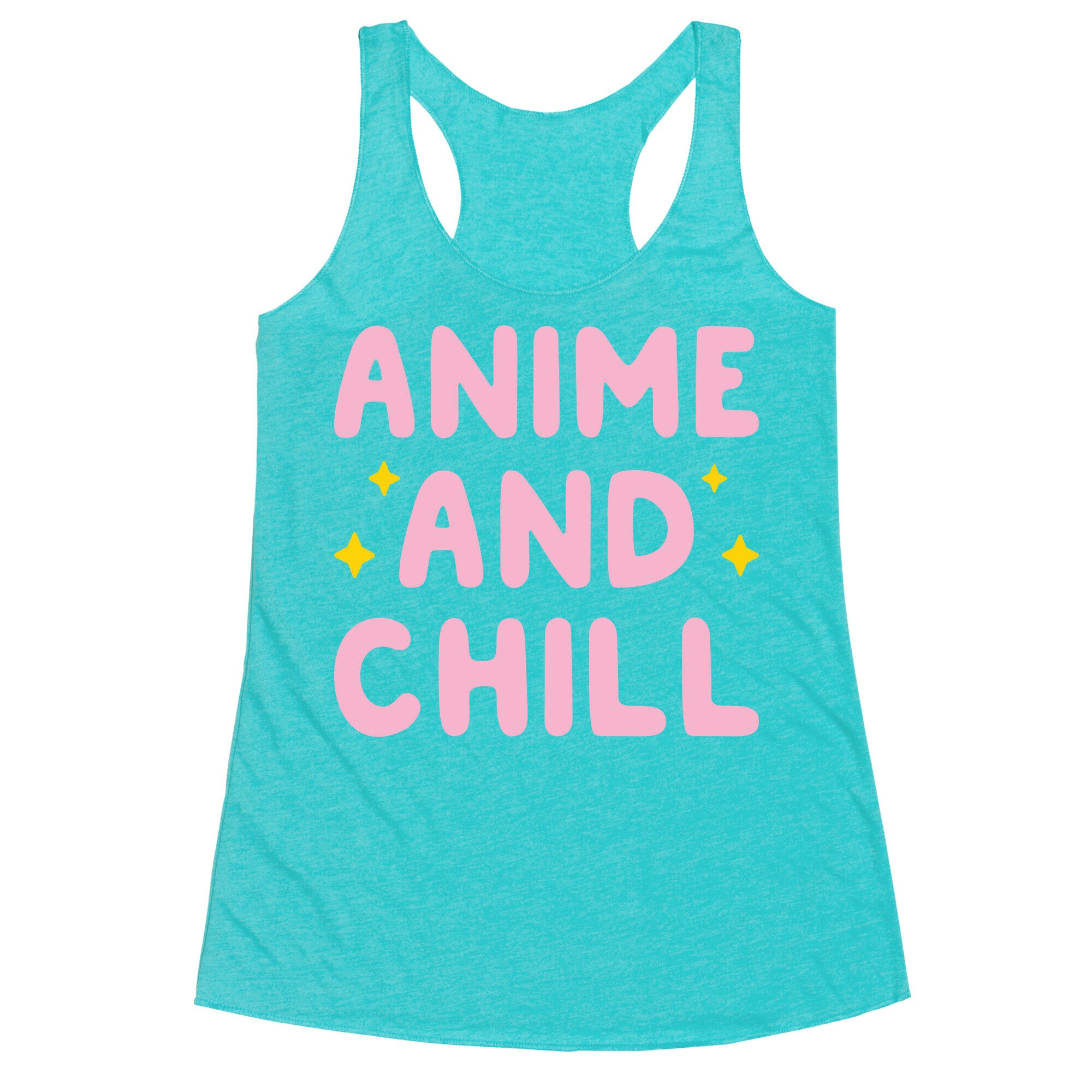 Anime And Chill Racerback Tank