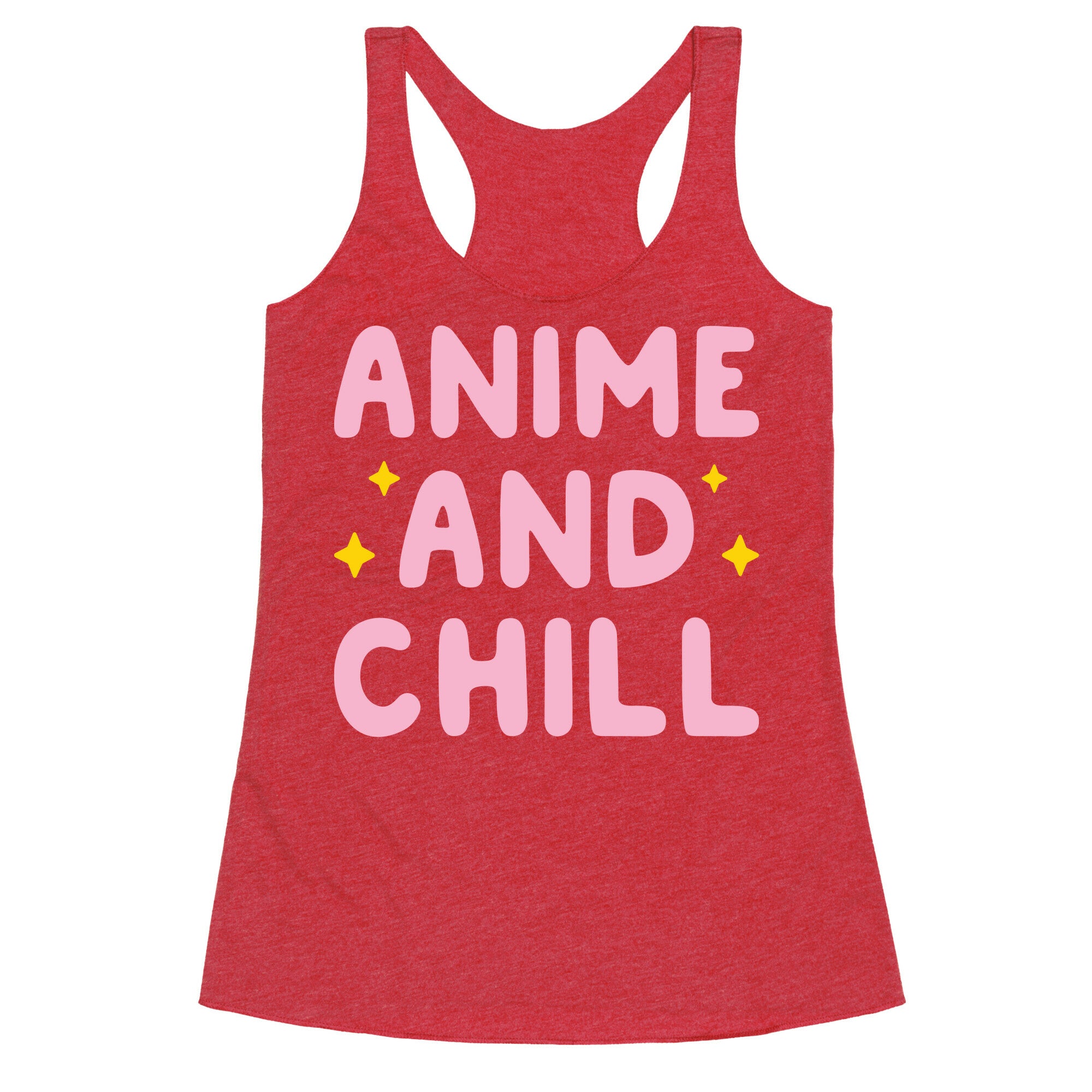 Anime And Chill Racerback Tank