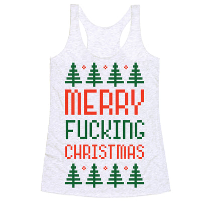 Merry Fucking Christmas Racerback Tank
