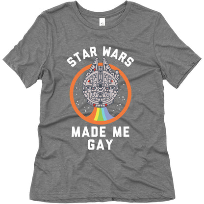 Star Wars Made Me Gay Womens Triblend Tee