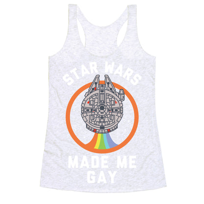 Star Wars Made Me Gay Racerback Tank