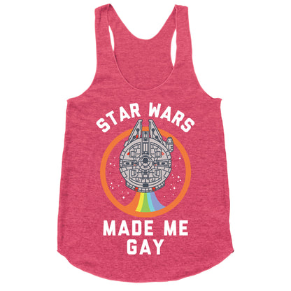 Star Wars Made Me Gay Racerback Tank