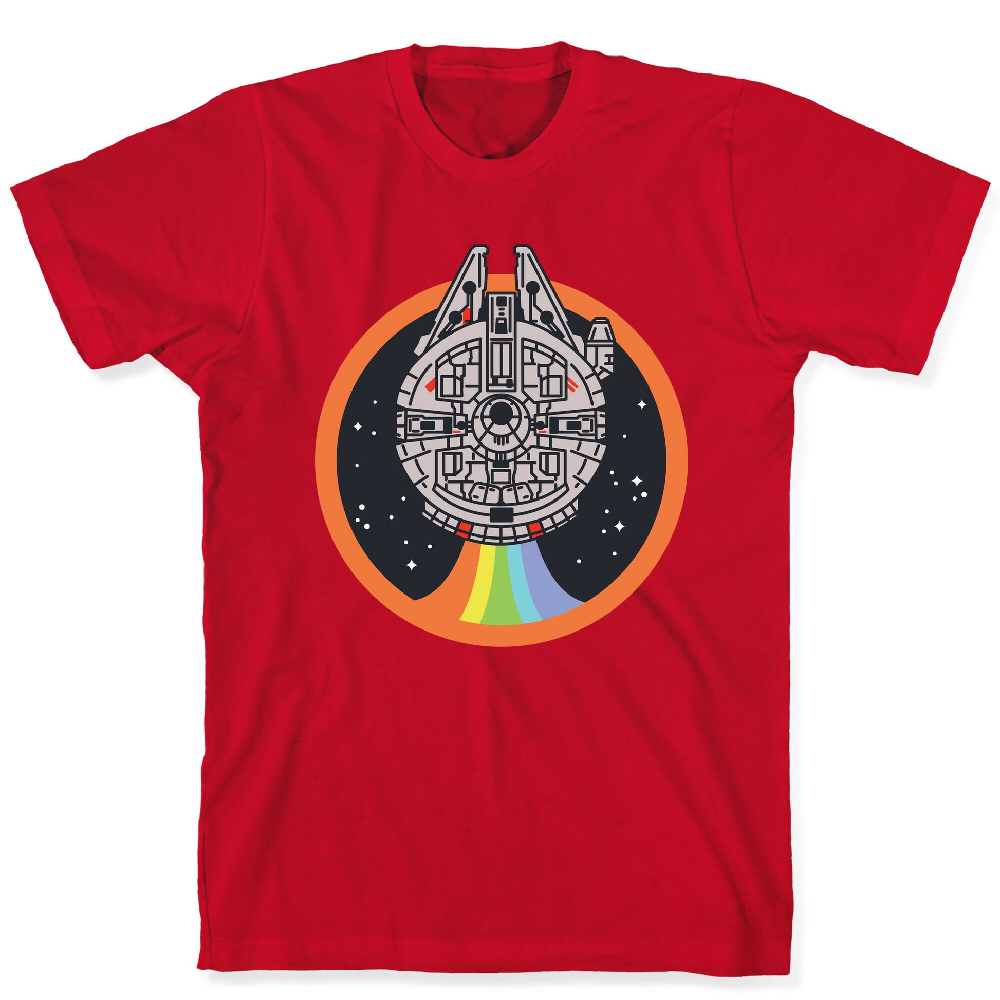 Retro Rainbow Falcon T-Shirt