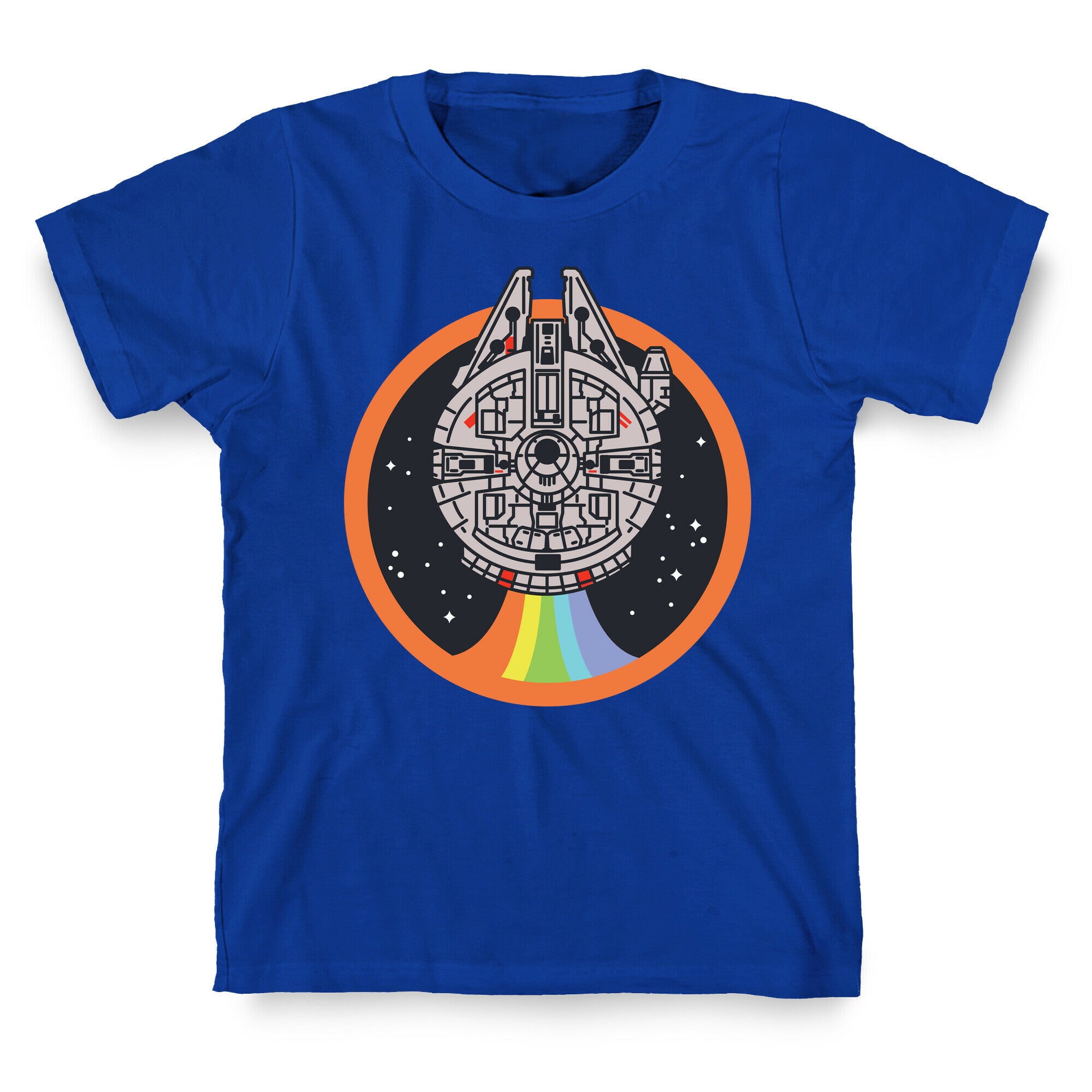 Retro Rainbow Falcon T-Shirt