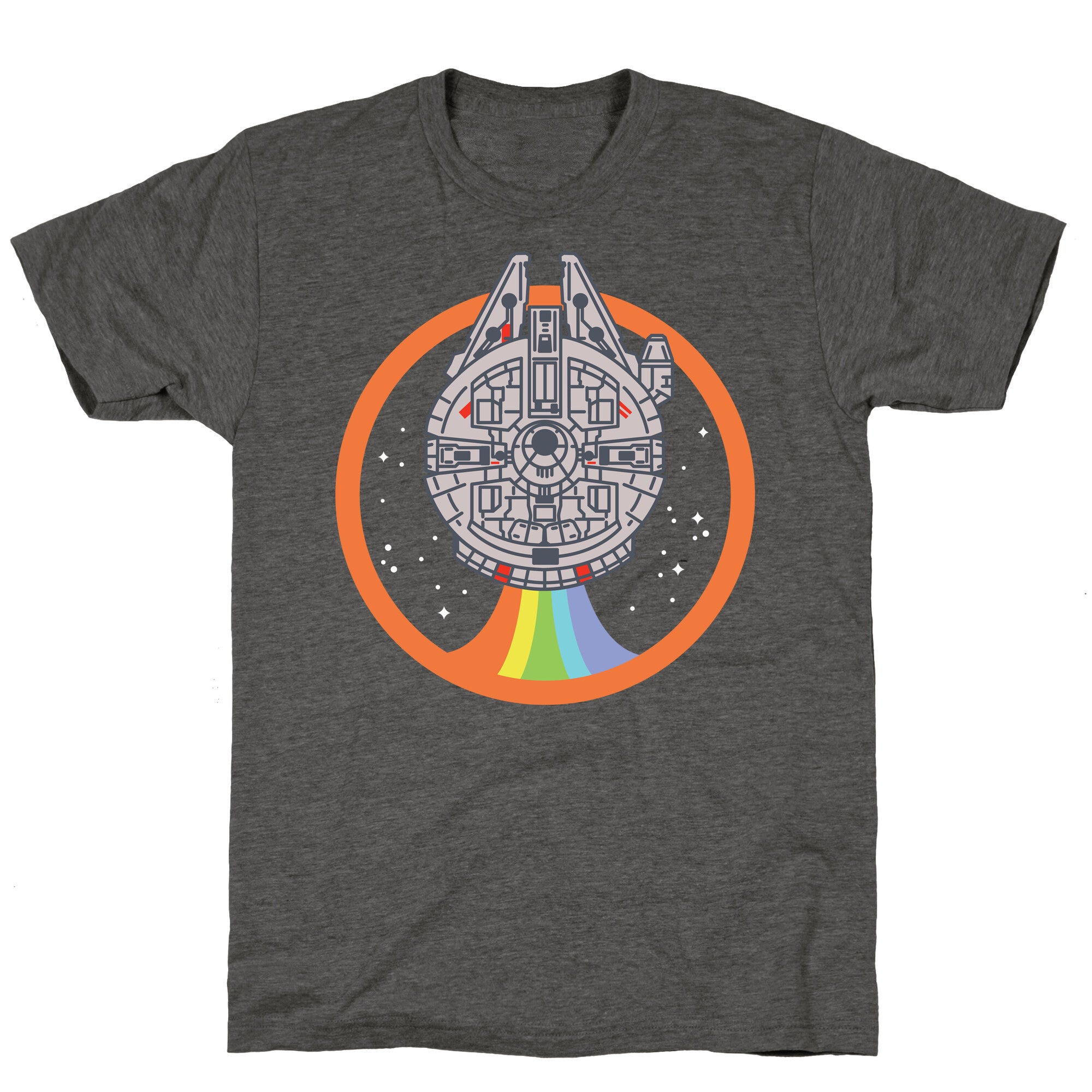 Retro Rainbow Falcon Unisex Triblend Tee