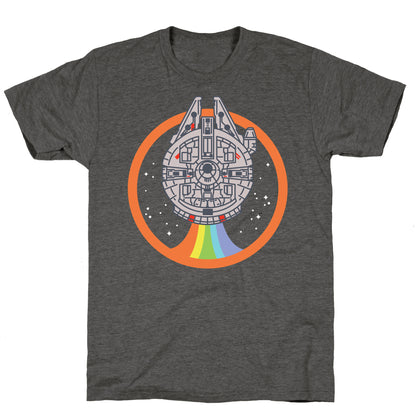 Retro Rainbow Falcon Unisex Triblend Tee